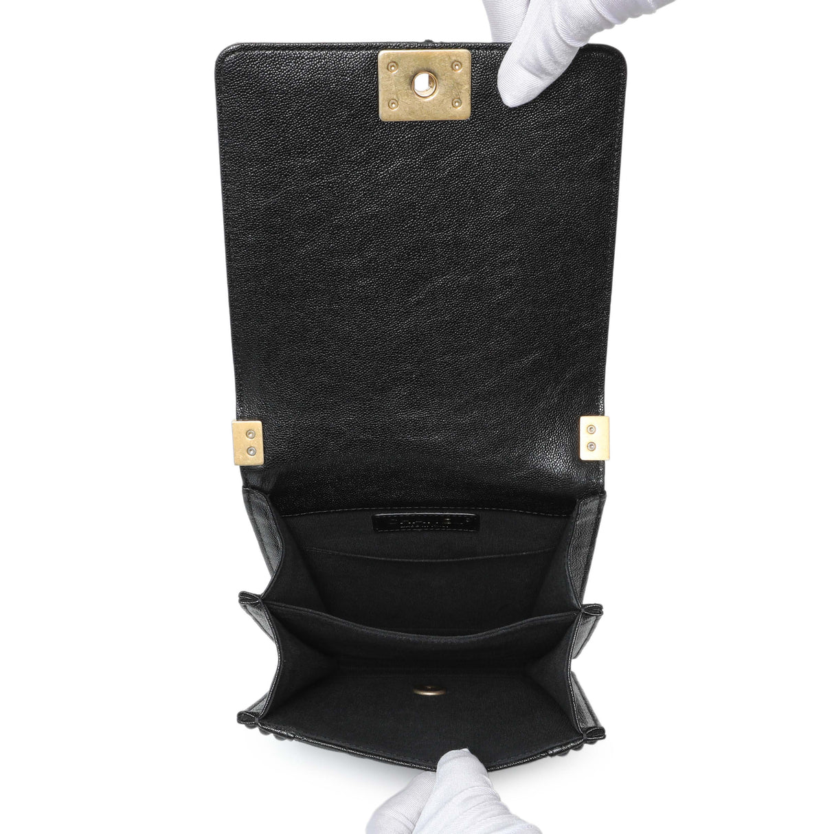 Chanel Black North South Boy Flap Handbags Chanel