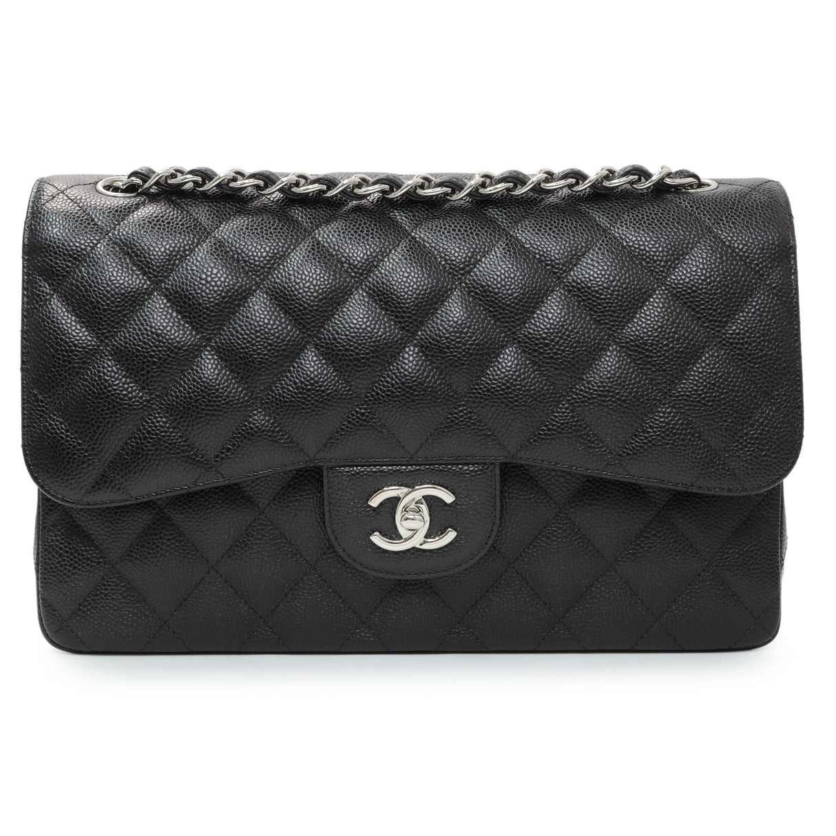 -8 items Wed July 15 ⬆️- Chanel Black Caviar Jumbo Classic Double Flap Handbags Chanel