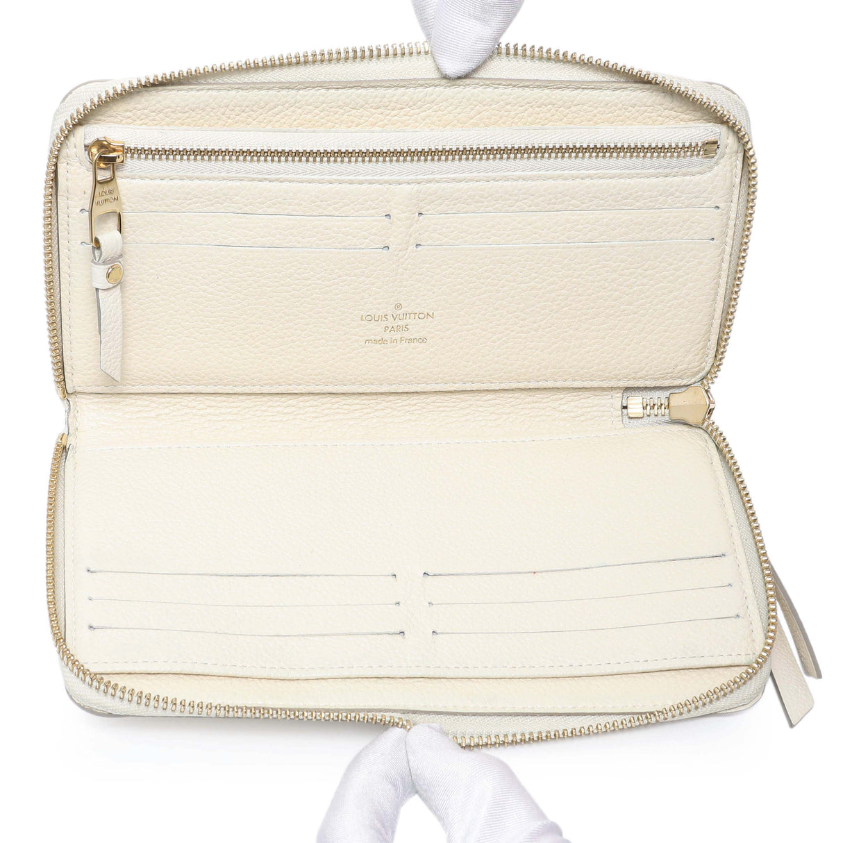 Louis Vuitton White Empreinte Zippy Organizer Accessories Louis Vuitton