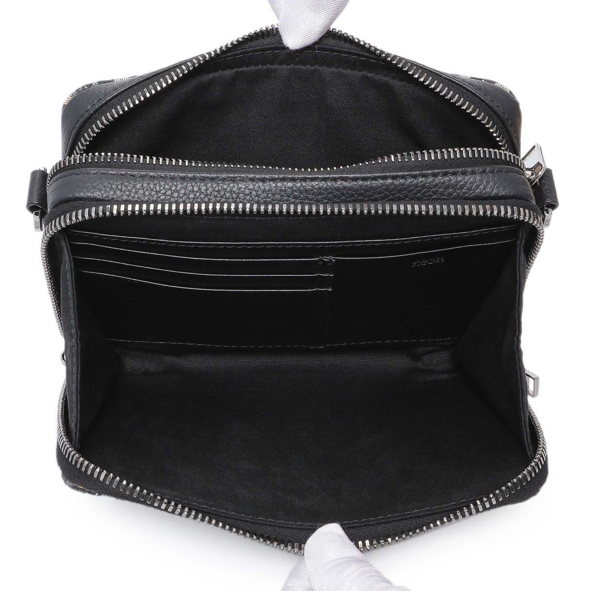 Christian Dior Oblique Zipped Pouch with Strap Handbags Christian Dior