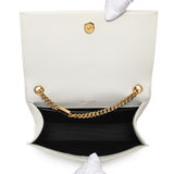 Saint Laurent Crema Soft Grain De Poudre Small Classic Monogram Kate Tassel Satchel Handbags Saint Laurent
