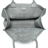 Christian Dior Grey Calfskin Embossed Medium Book Tote