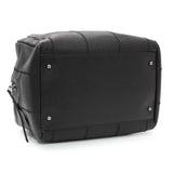 Chanel Vintage Black Caviar Square Quilted Stitched Bowler Bag Handbags Chanel