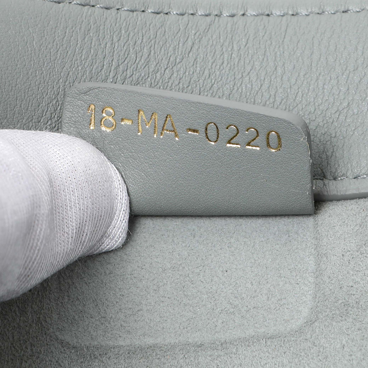 Christian Dior Grey Calfskin Embossed Medium Book Tote