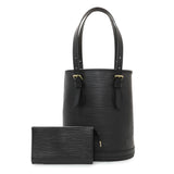 Louis Vuitton Black Epi Petite Bucket Handbags Louis Vuitton