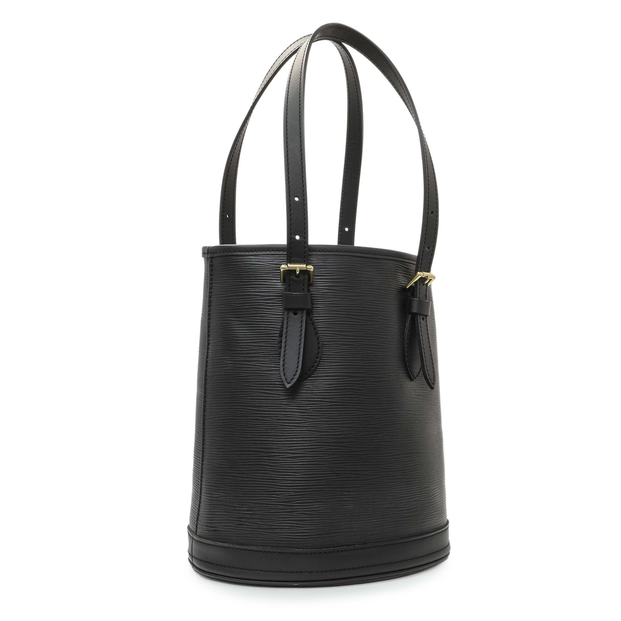 Louis Vuitton Black Epi Petite Bucket Handbags Louis Vuitton