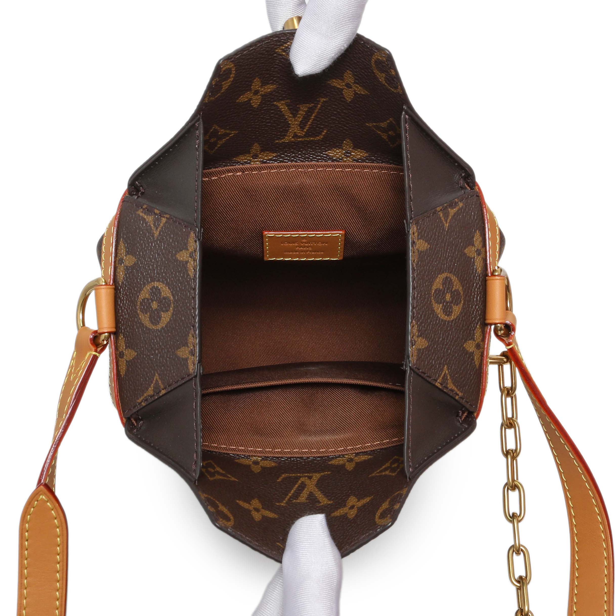 未使用品級　LOUIS VUITTON ミルクボックス　ショルダーバッグ Louis Vuitton Monogram Milk Box – Modaselle