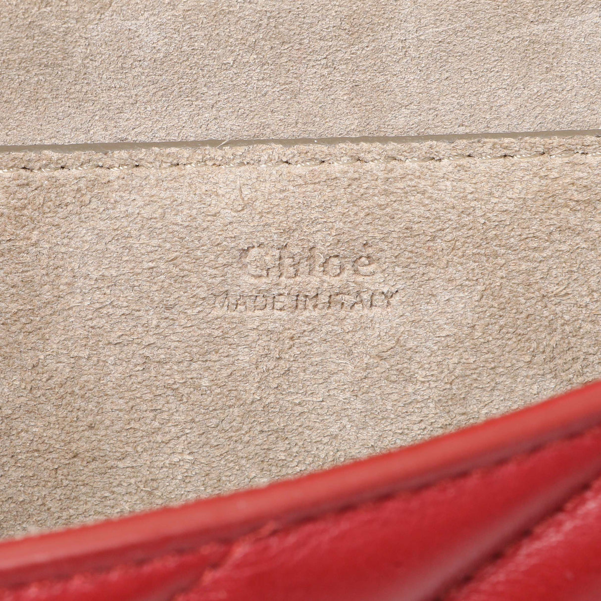 Chloe Red Calfskin Quilted Mini Drew Bijou Shoulder Bag Handbags Chloe