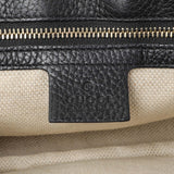 Gucci Black Pebbled Calfskin Medium Soho Flap Crossbody Handbags Gucci