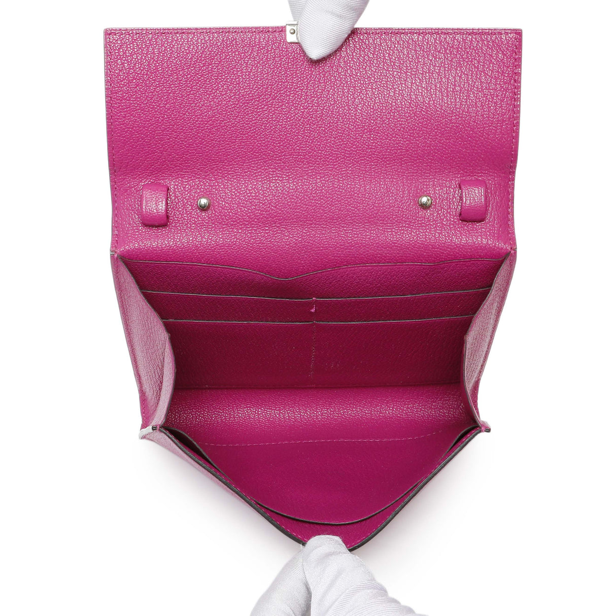 Hermes Rose Pourpre Chèvre Mysore Clic 16 Handbags Hermes