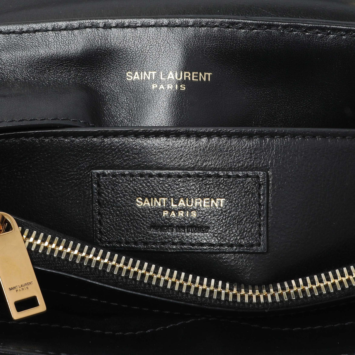 Saint Laurent Black Calfskin Loulou Chain Satchel Small Handbags Saint Laurent