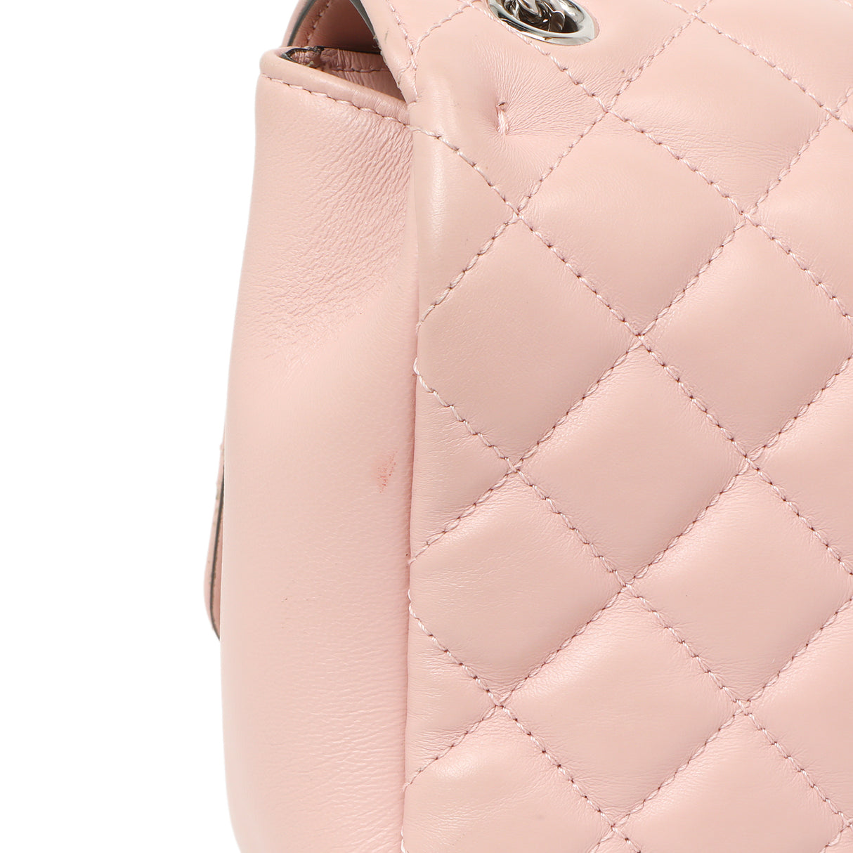 Versace Pink Quilted Lambskin Medusa Chain Crossbody