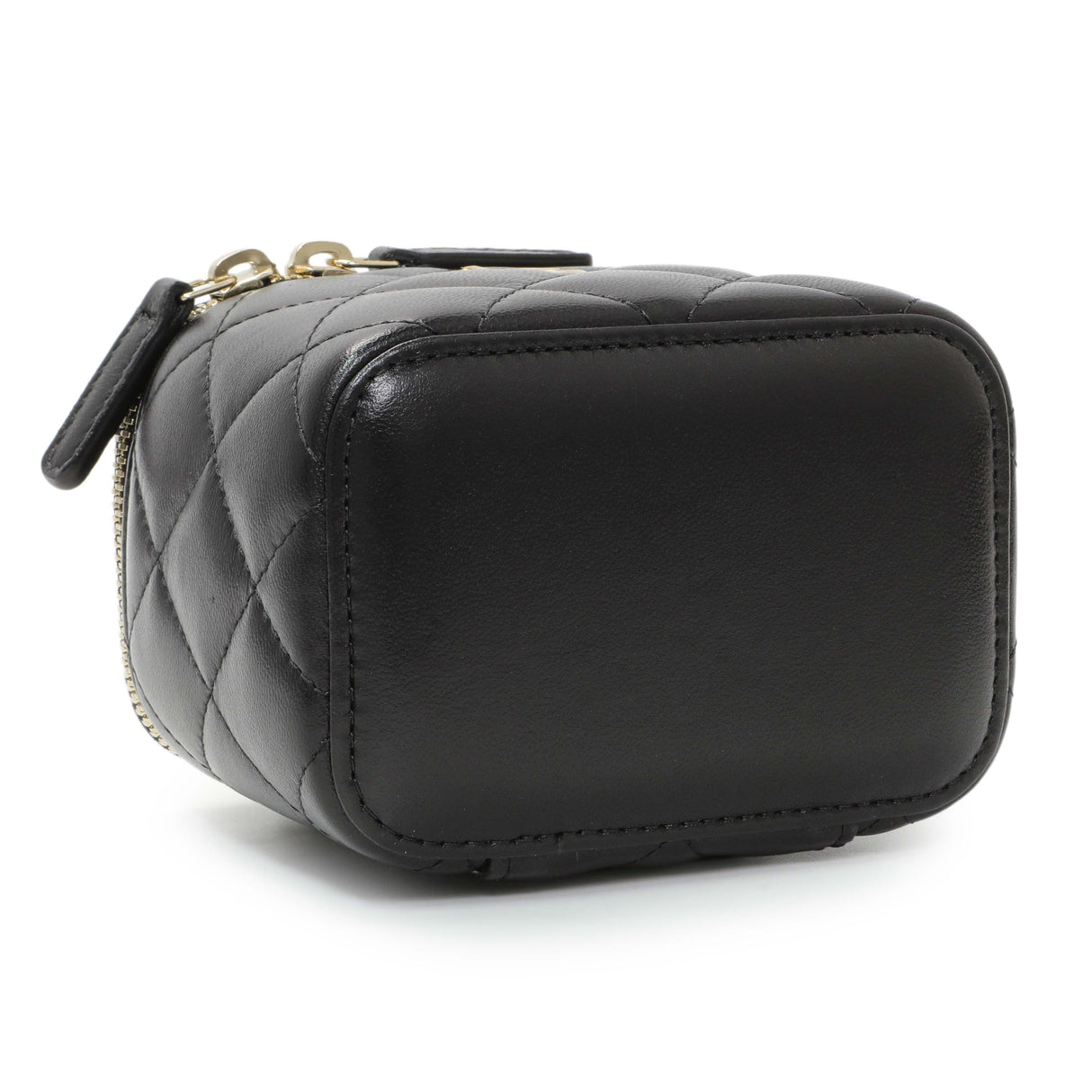 Chanel Black Lambskin Mini Pearl Crush Vanity Handbags Chanel