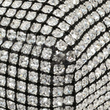 Alexander Wang Black Silver Mesh Crystal Rhinestone Mini Heiress Pouch Handbags Alexander Wang