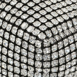 Alexander Wang Black Silver Mesh Crystal Rhinestone Mini Heiress Pouch Handbags Alexander Wang