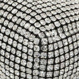 Alexander Wang Black Silver Mesh Crystal Rhinestone Mini Heiress Pouch Handbags Alexander Wang