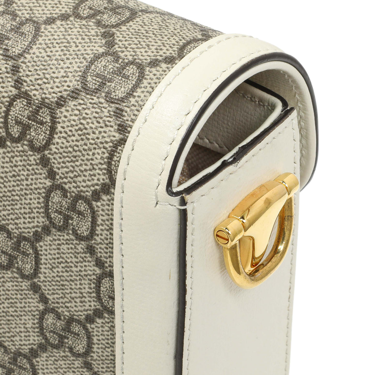 Gucci GG Supreme Monogram Web Mini Horsebit 1955 Shoulder Bag Handbags Gucci