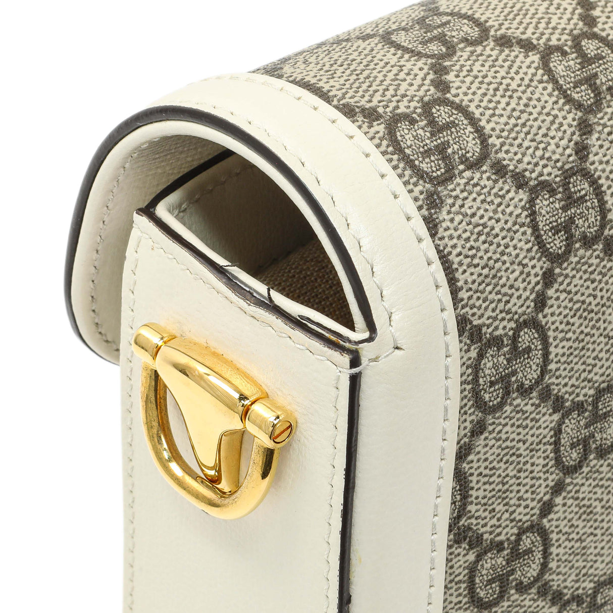 Gucci GG Supreme Monogram Web Mini Horsebit 1955 Shoulder Bag Handbags Gucci