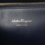 Salvatore Ferragamo Blue Calfskin Medium Studio Bag Handbags Salvatore Ferragamo