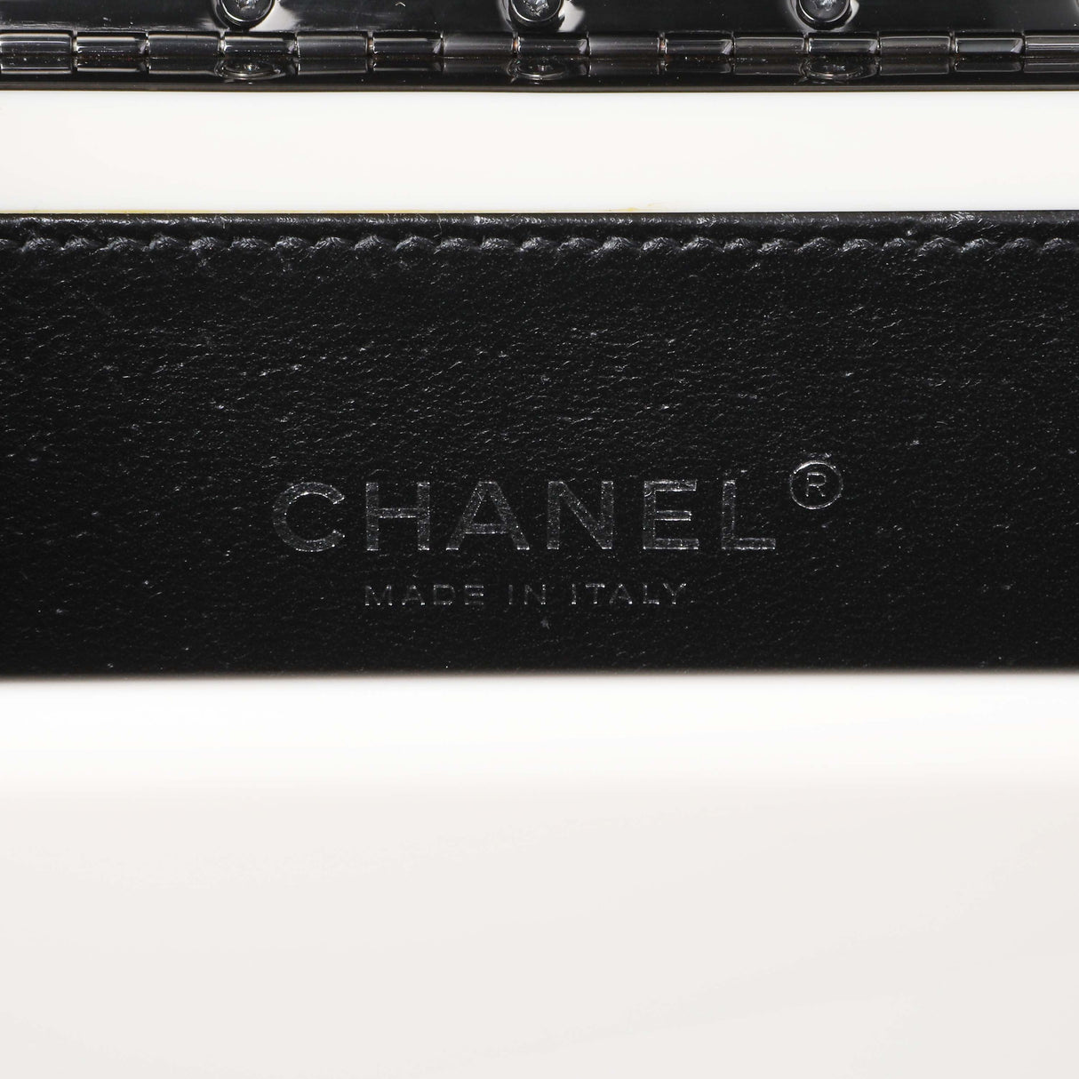Chanel Black White Plexiglass Plexi Coco Bag Handbags Chanel