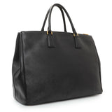 Prada Black Saffiano Large Galleria Double Zip Tote Handbags Prada