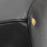 Prada Black Saffiano Large Galleria Double Zip Tote Handbags Prada