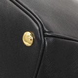 Prada Black Saffiano Large Galleria Double Zip Tote Handbags Prada