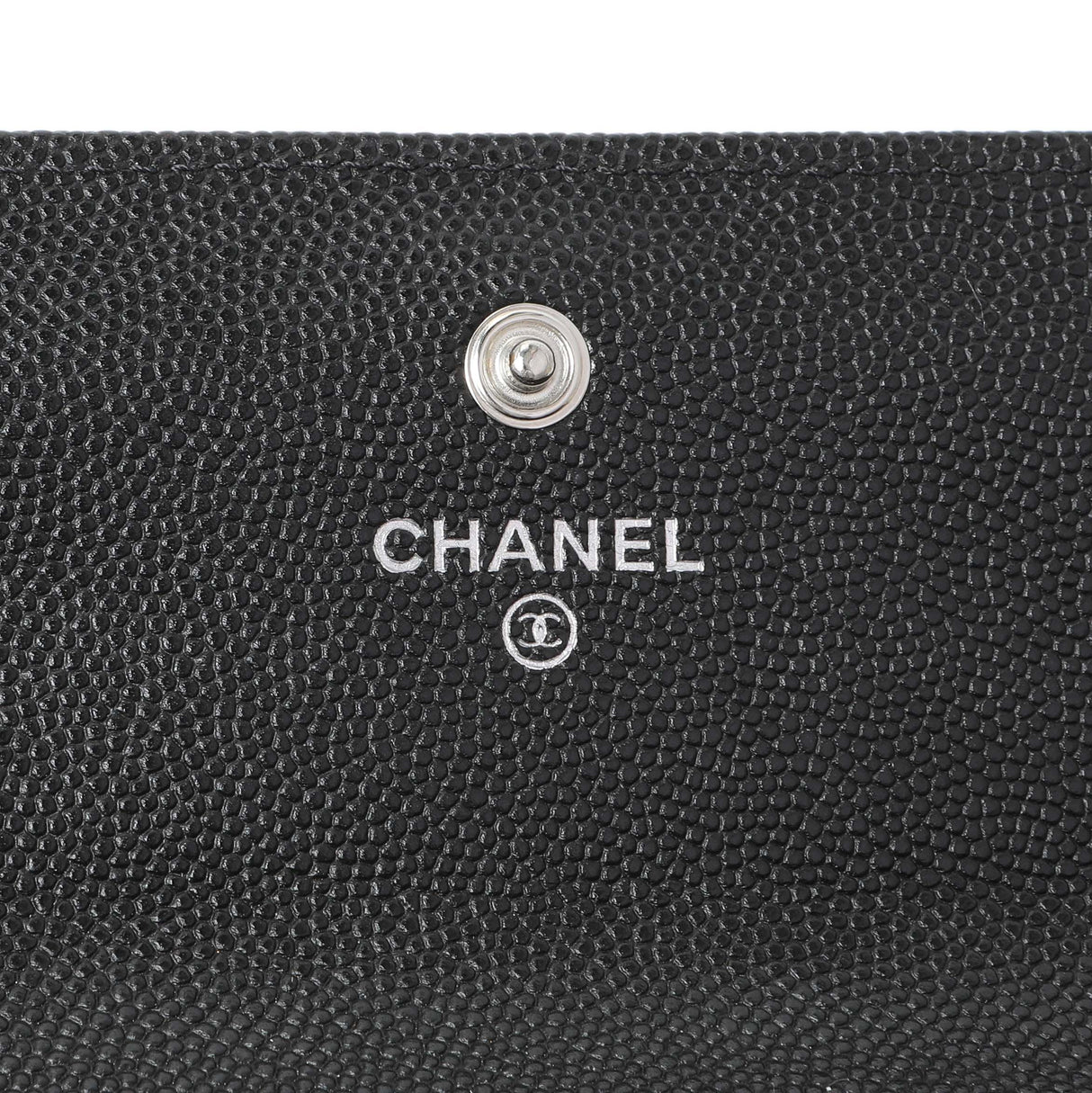 Chanel Black Quilted Caviar Large Boy Gusset Flap Wallet Accessories Chanel