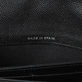 Chanel Black Quilted Caviar Large Boy Gusset Flap Wallet Accessories Chanel