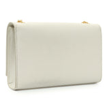Saint Laurent Crema Soft Grain De Poudre Small Classic Monogram Kate Tassel Satchel Handbags Saint Laurent