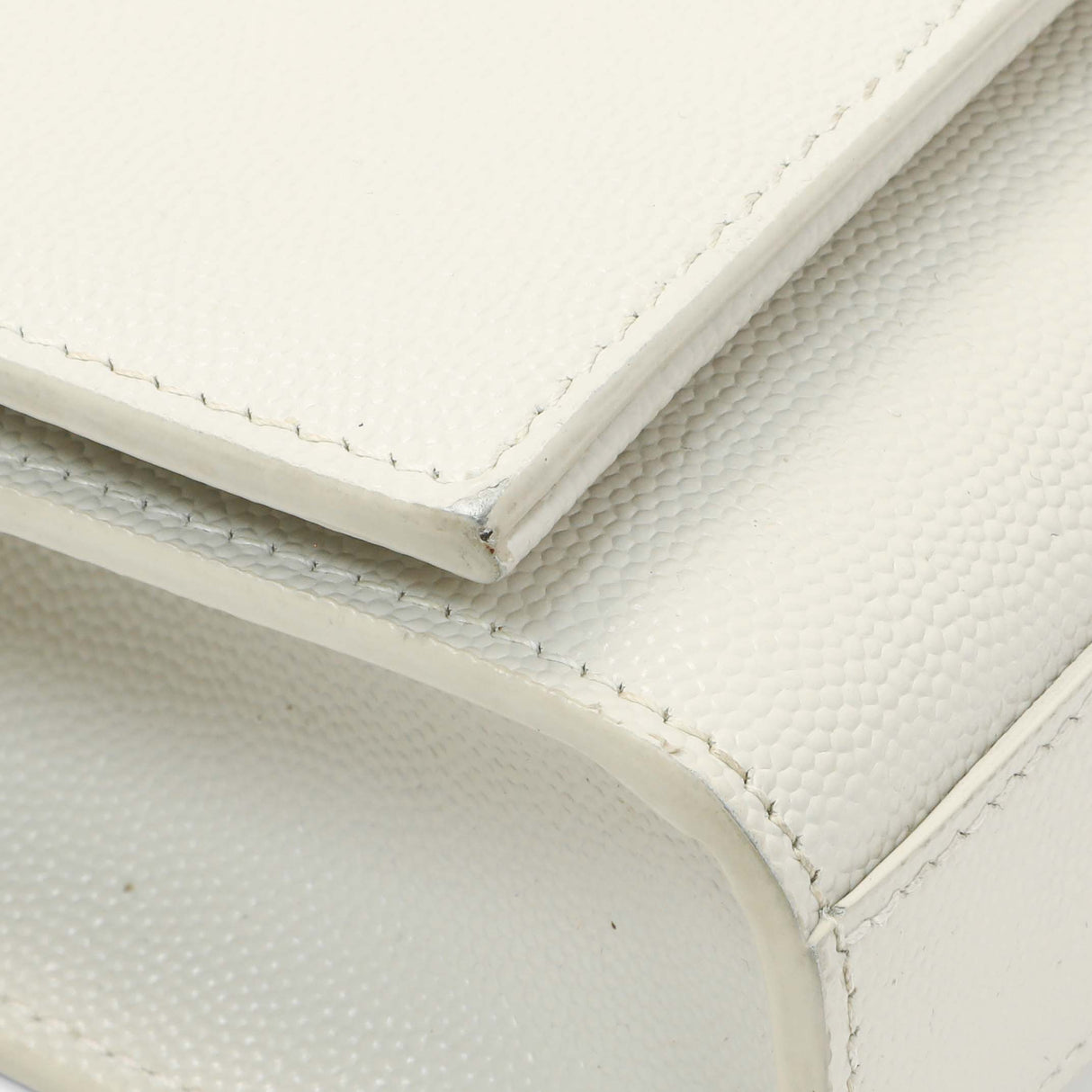 Saint Laurent Crema Soft Grain De Poudre Small Classic Monogram Kate Tassel Satchel Handbags Saint Laurent