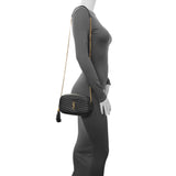 Saint Laurent Black Grain De Poudre Matelasse Monogram Mini Lou Camera Bag Handbags Saint Laurent