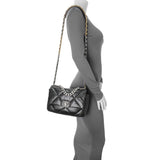 Chanel Black Lambskin Quilted Medium Chanel 19 Flap Handbags Chanel