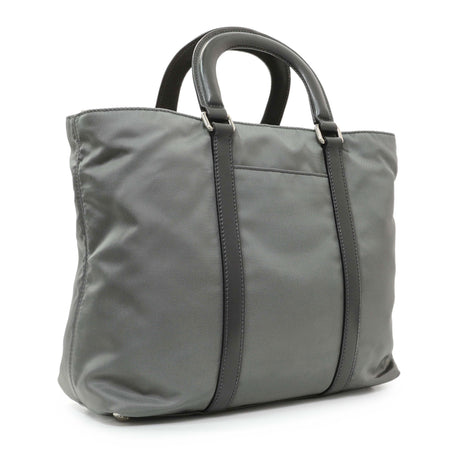 Prada Grey Tessuto Nylon Tote Handbags Prada