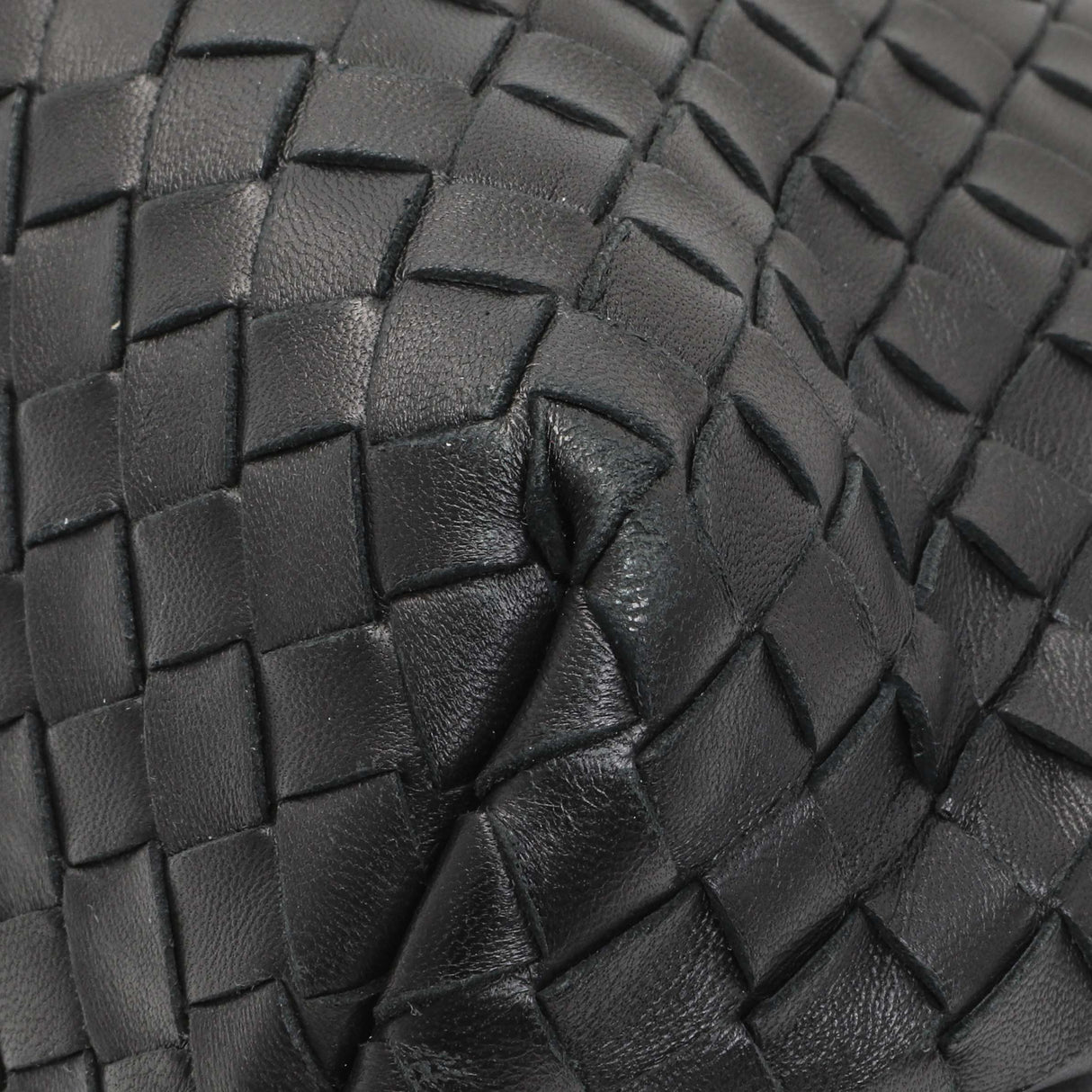 Bottega Veneta Black Nappa Intrecciato Small Olimpia Shoulder Bag Handbags Bottega Veneta
