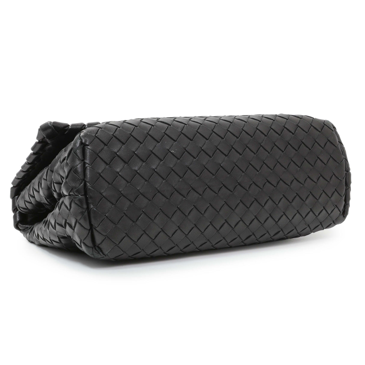 Bottega Veneta Black Nappa Intrecciato Small Olimpia Shoulder Bag Handbags Bottega Veneta