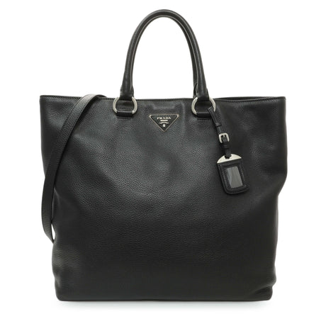 Prada Black Vitello Daino Tote Handbags Prada