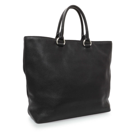 Prada Black Vitello Daino Tote Handbags Prada
