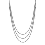 18K White Gold 14.04 Carat Riviere Diamond Necklace