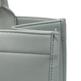 Christian Dior Grey Calfskin Embossed Medium Book Tote