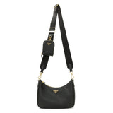 Prada Black Saffiano Re-Edition 2005 Shoulder Bag Handbags Prada
