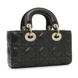 Christian Dior Black Cannage Mini Lambskin Lady D-Joy