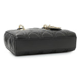Christian Dior Black Cannage Mini Lambskin Lady D-Joy