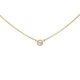 Tiffany & Co. 18K Yellow Gold Diamonds by the Yard Single Pendant Designer Jewellery Tiffany and Co