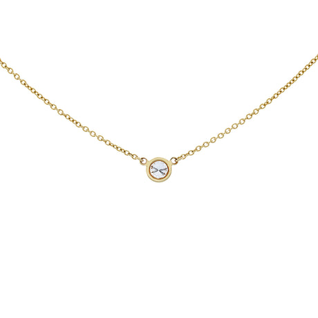 Tiffany & Co. 18K Yellow Gold Diamonds by the Yard Single Pendant Designer Jewellery Tiffany and Co