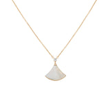 Bulgari 18K Rose Gold Mother of Pearl Diamond Divas’ Dream Necklace Designer Jewellery Chanel