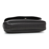 Gucci Black Pebbled Calfskin Medium Soho Flap Crossbody Handbags Gucci
