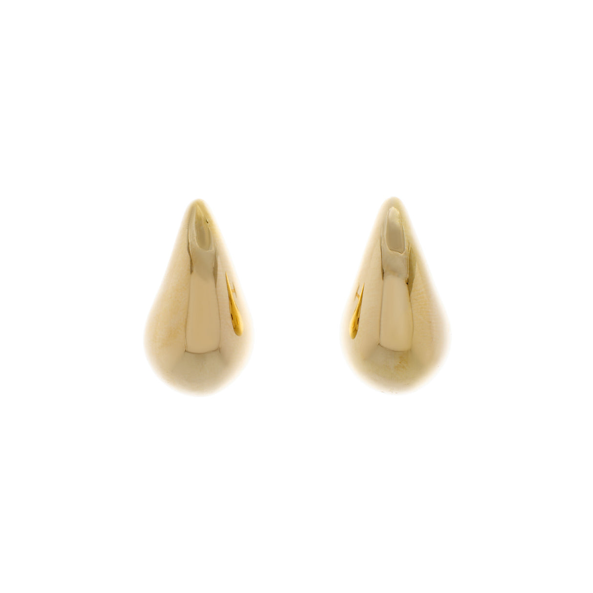 18K Yellow Gold Teardrop Earrings