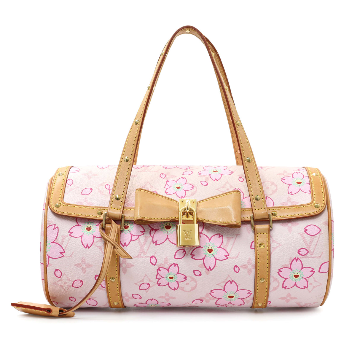 Louis Vuitton Cherry Blossom Canvas Papillon Bowler Handbags Louis Vuitton