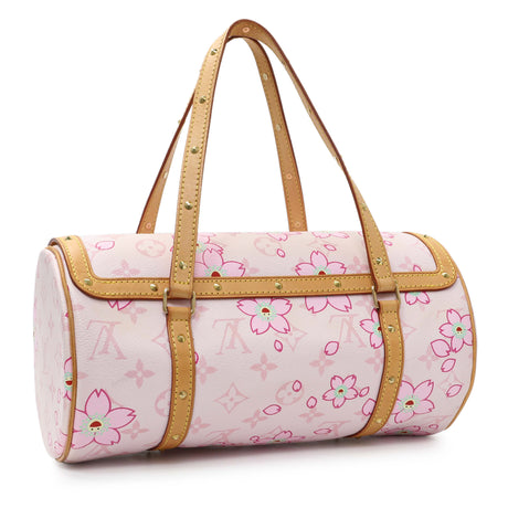 Louis Vuitton Cherry Blossom Canvas Papillon Bowler Handbags Louis Vuitton